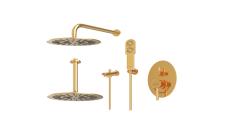 شیر توکار حمام BRASS مدل روگن تیپ چهار | طلا