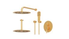 شیر توکار حمام BRASS مدل روگن تیپ سه | طلا مات