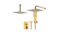 شیر توکار حمام مدل رومر پلاس BRASS تیپ سه | طلا مات
