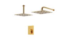 شیر توکار حمام مدل رومر پلاس BRASS تیپ دو | طلا مات