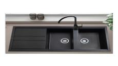 سینک ظرفشویی گرانیتی ونسی مدل M-920 | مشکی