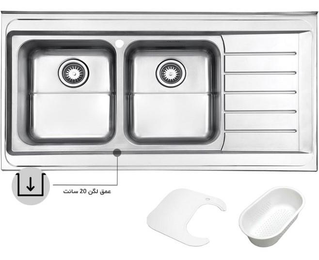 سینک ظرفشویی البرز مدل 735/60