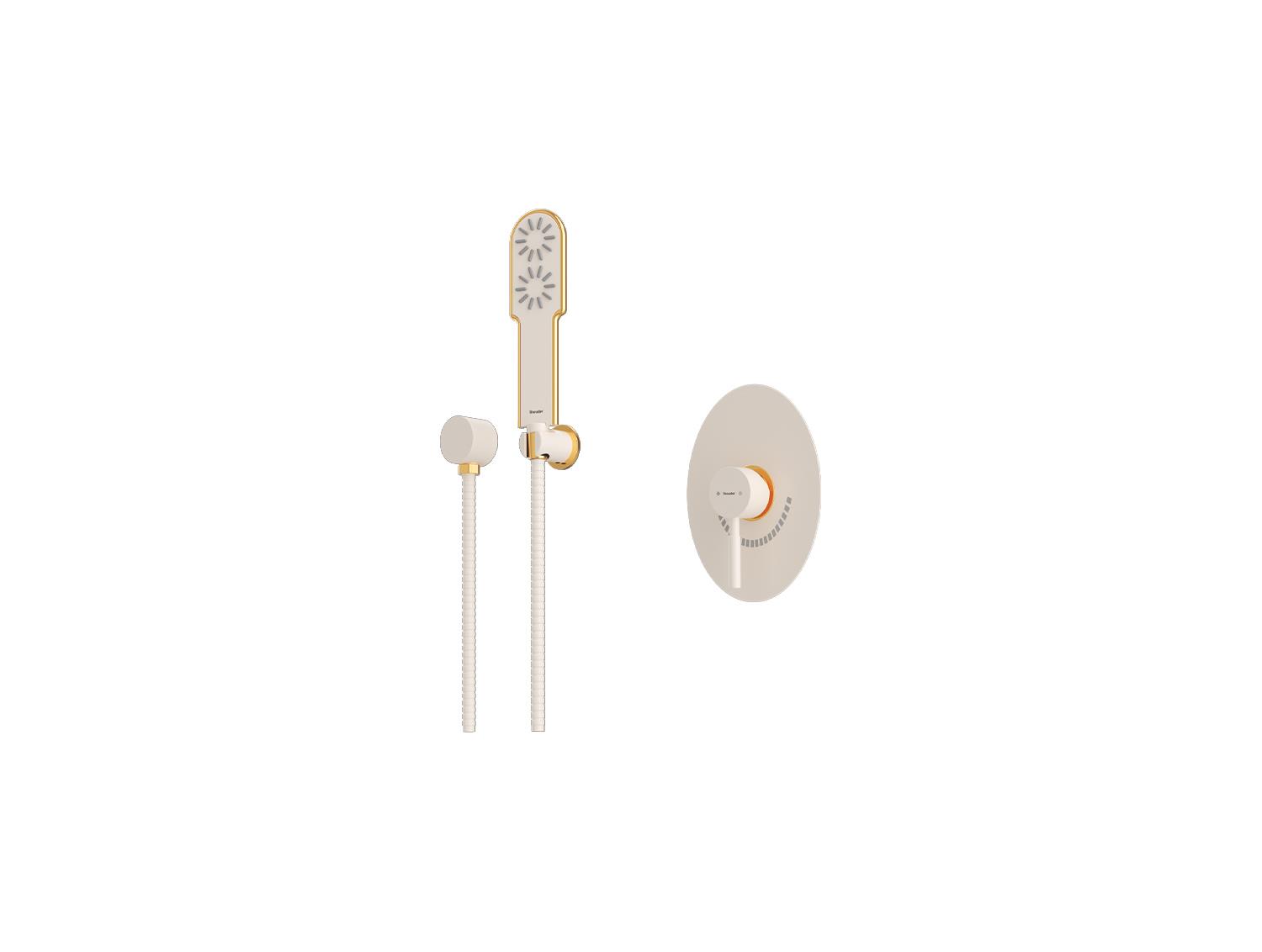 شیر توکار حمام BRASS مدل روگن تیپ دو | شیری طلا