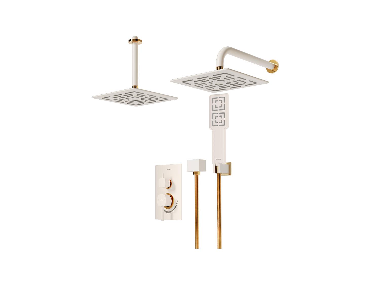 شیر توکار حمام مدل رومر BRASS تیپ سه | شیری طلا