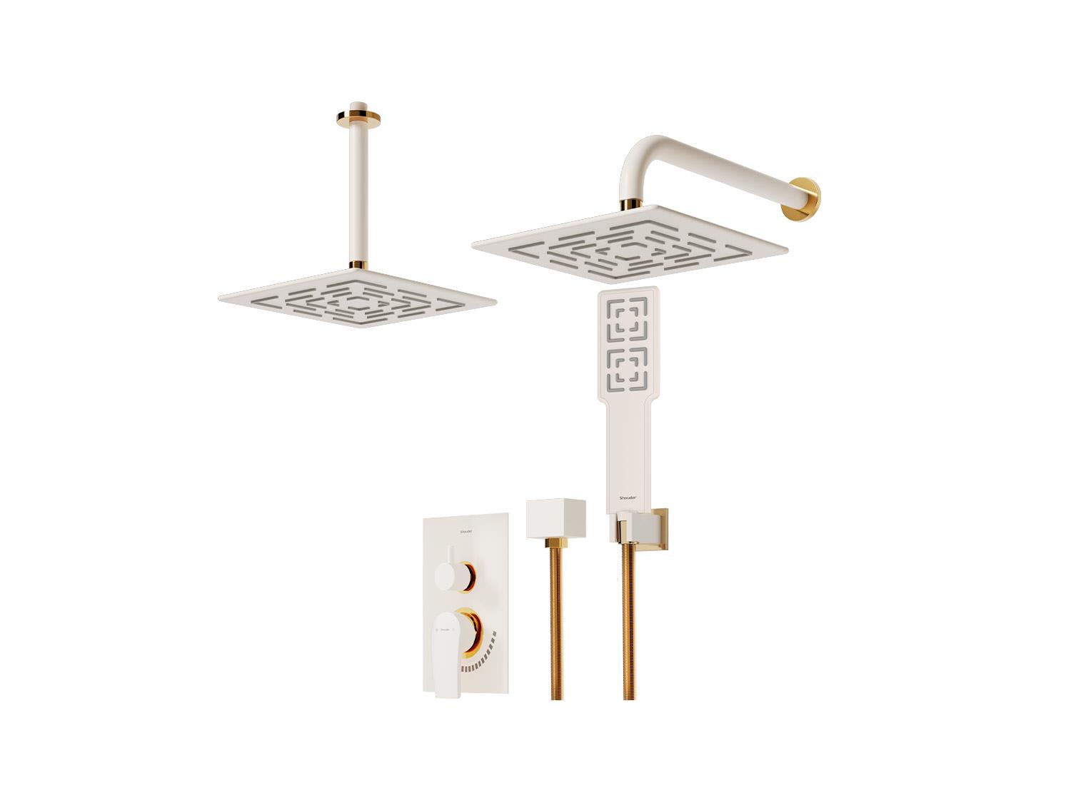 شیر توکار حمام مدل رومر پلاس BRASS تیپ سه | شیری طلا