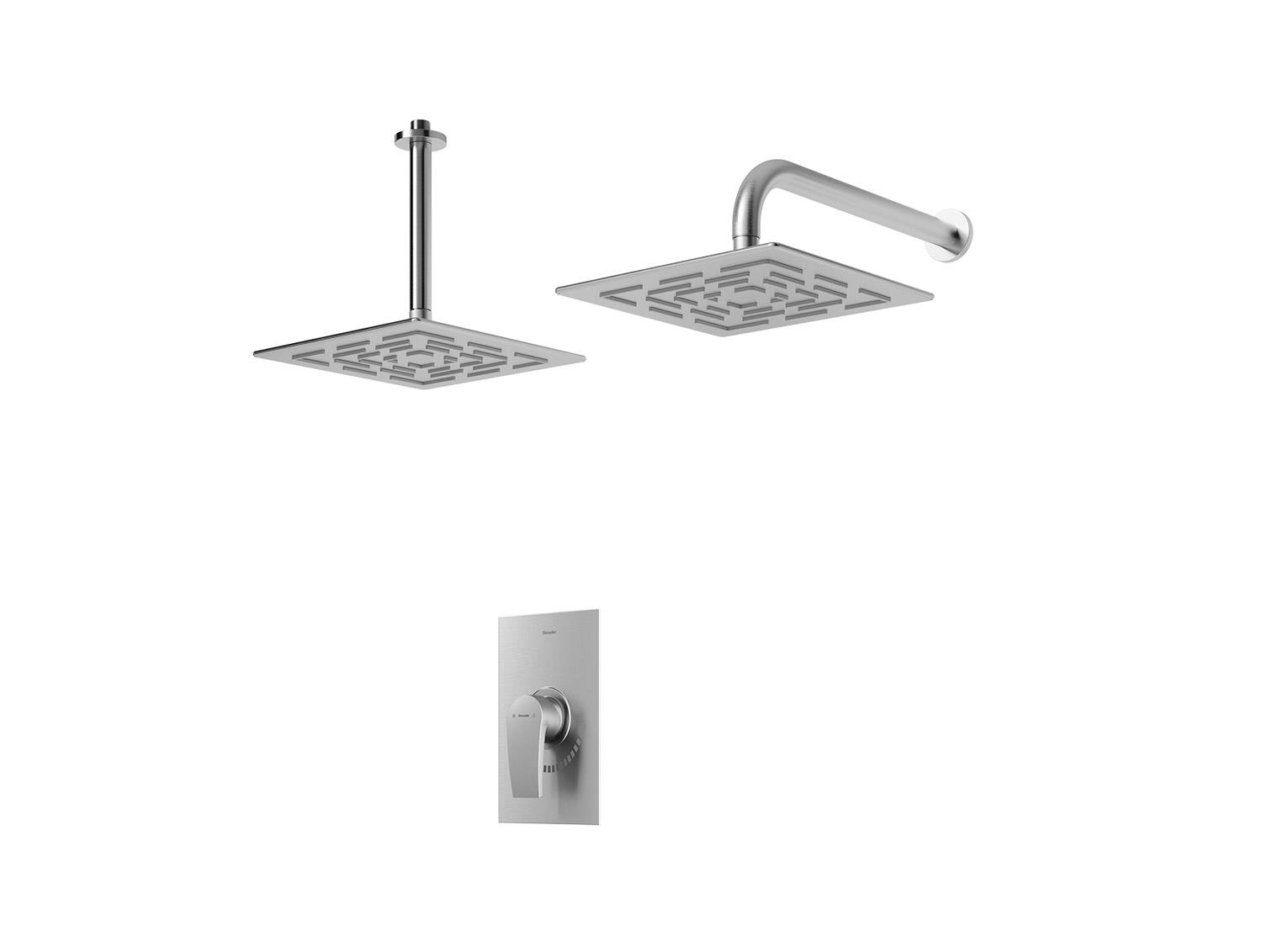 شیر توکار حمام مدل رومر پلاس BRASS تیپ دو | کروم مات