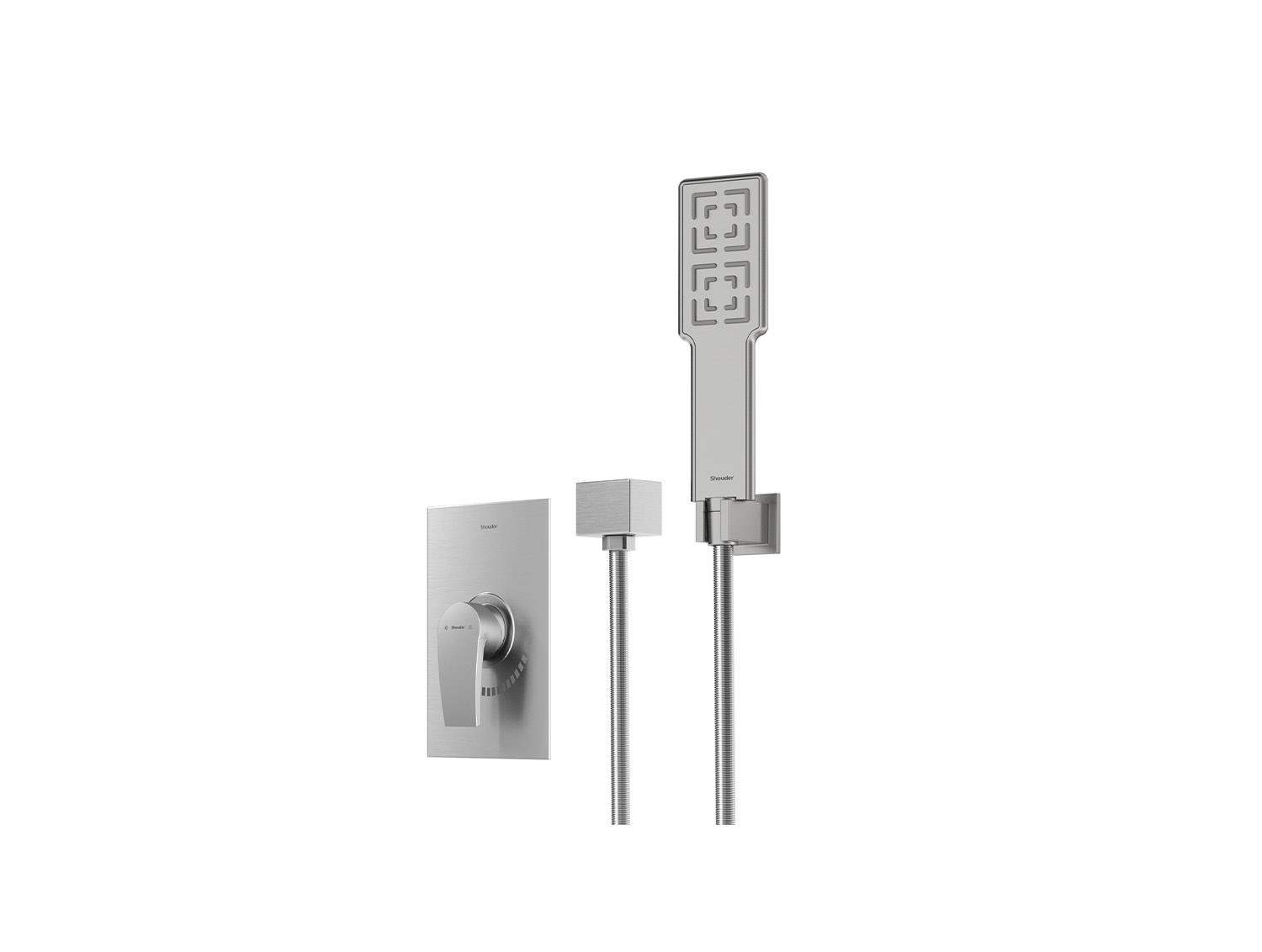 شیر توکار حمام مدل رومر پلاس BRASS تیپ یک | کروم مات
