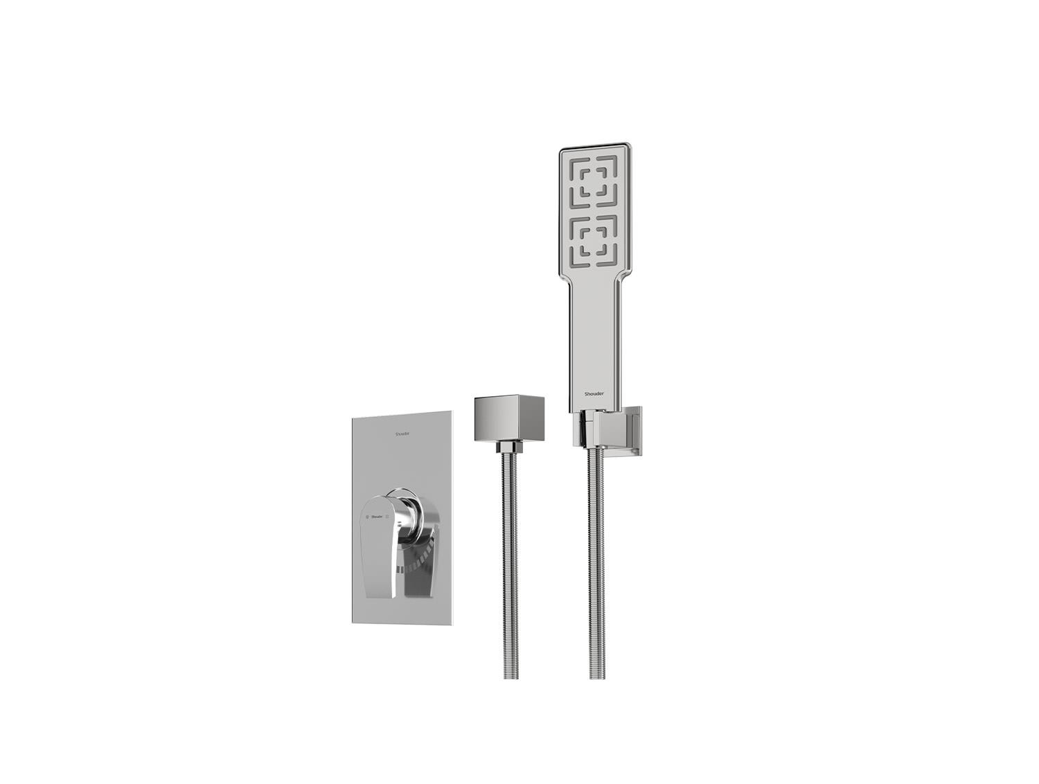 شیر توکار حمام مدل رومر پلاس BRASS تیپ یک | کروم