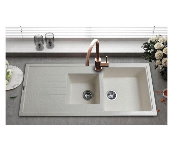 سینک ظرفشویی گرانیتی ونسی مدل M-830 | سفید